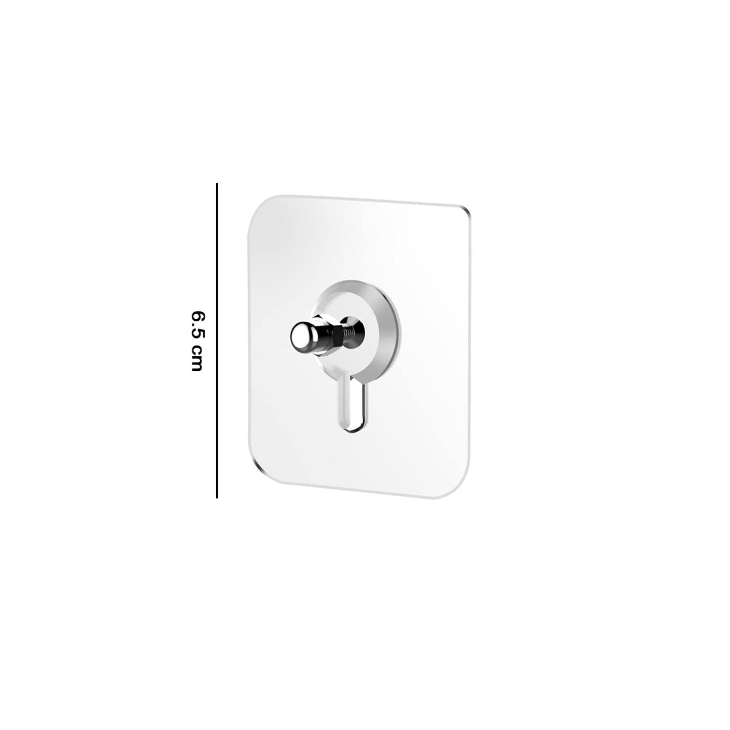 Size guide for transparent self adhesive wall hooks