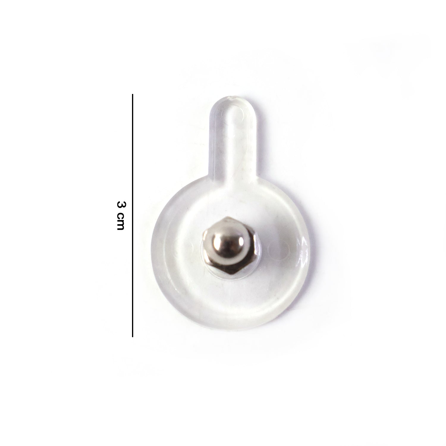 Size dimensions of transparent self-adhesive wall hook