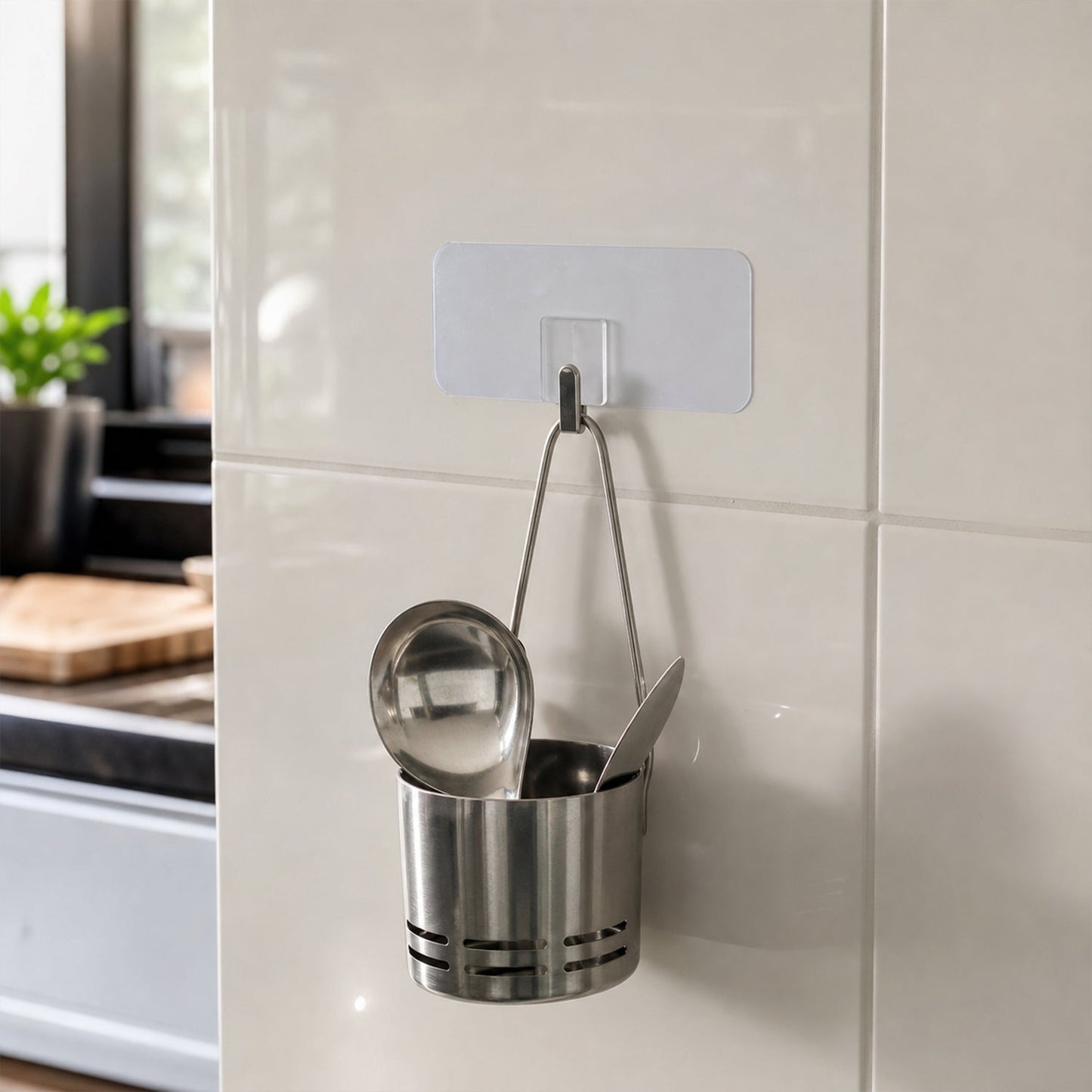 Daily use of transparent adhesive sticker hook