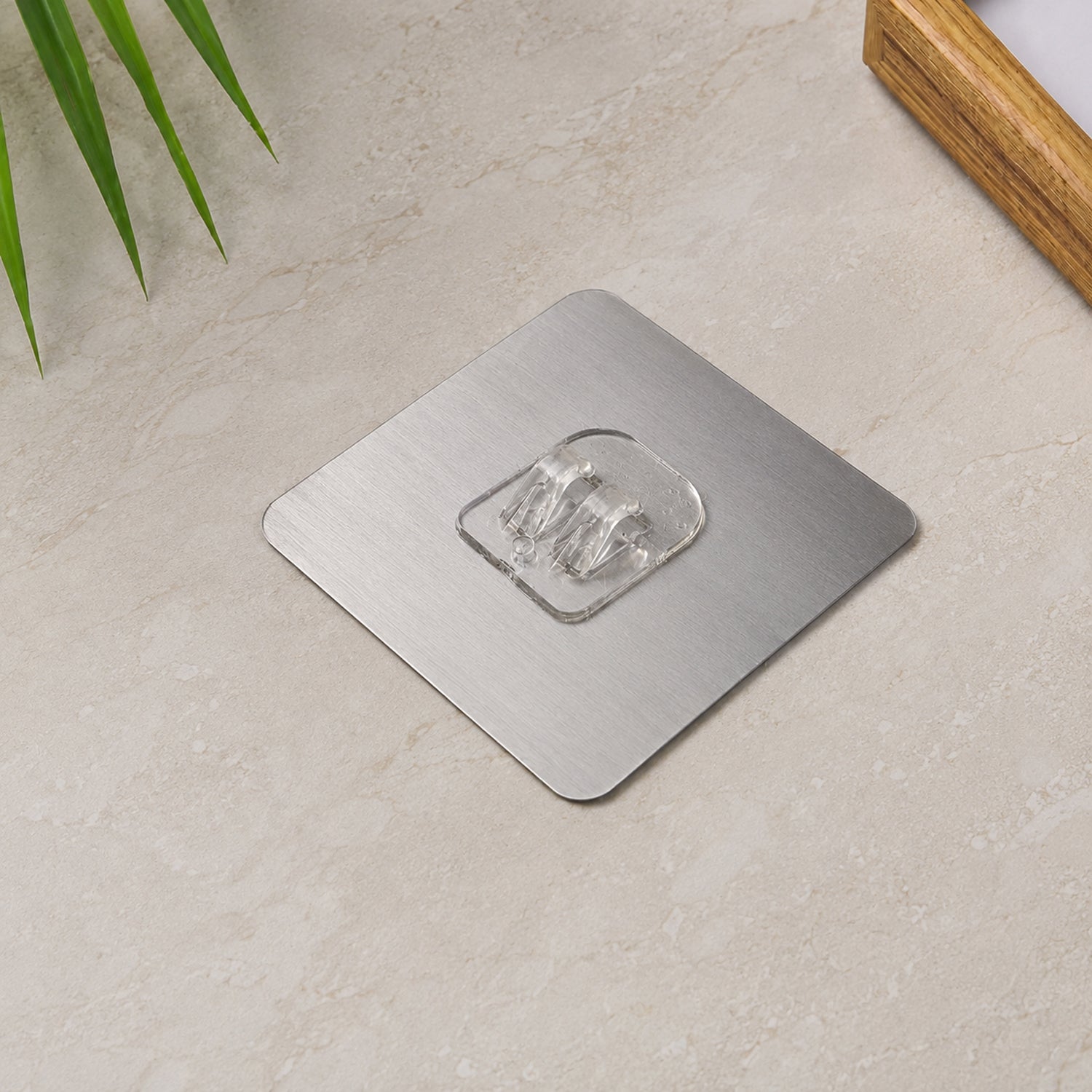 Heavy duty self adhesive wall hook on smooth surface