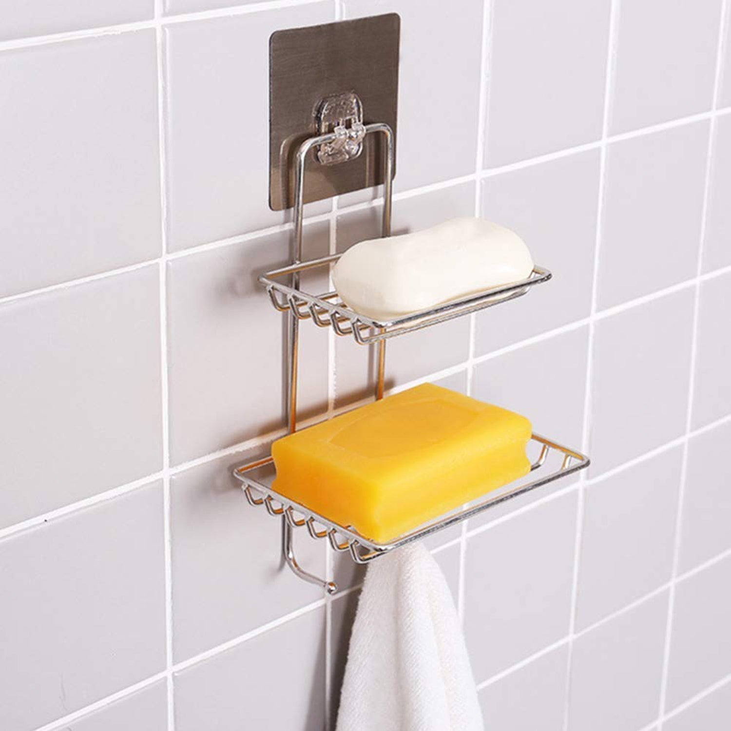 Daily use adhesive wall hook for organization