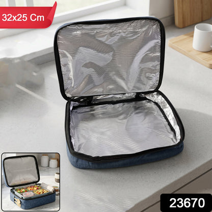 Compact storage organizer bag packed for travel