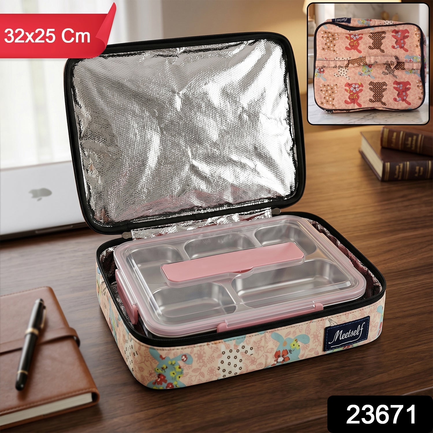 Travel organizer bag packed in a suitcase, demonstrating compact design.