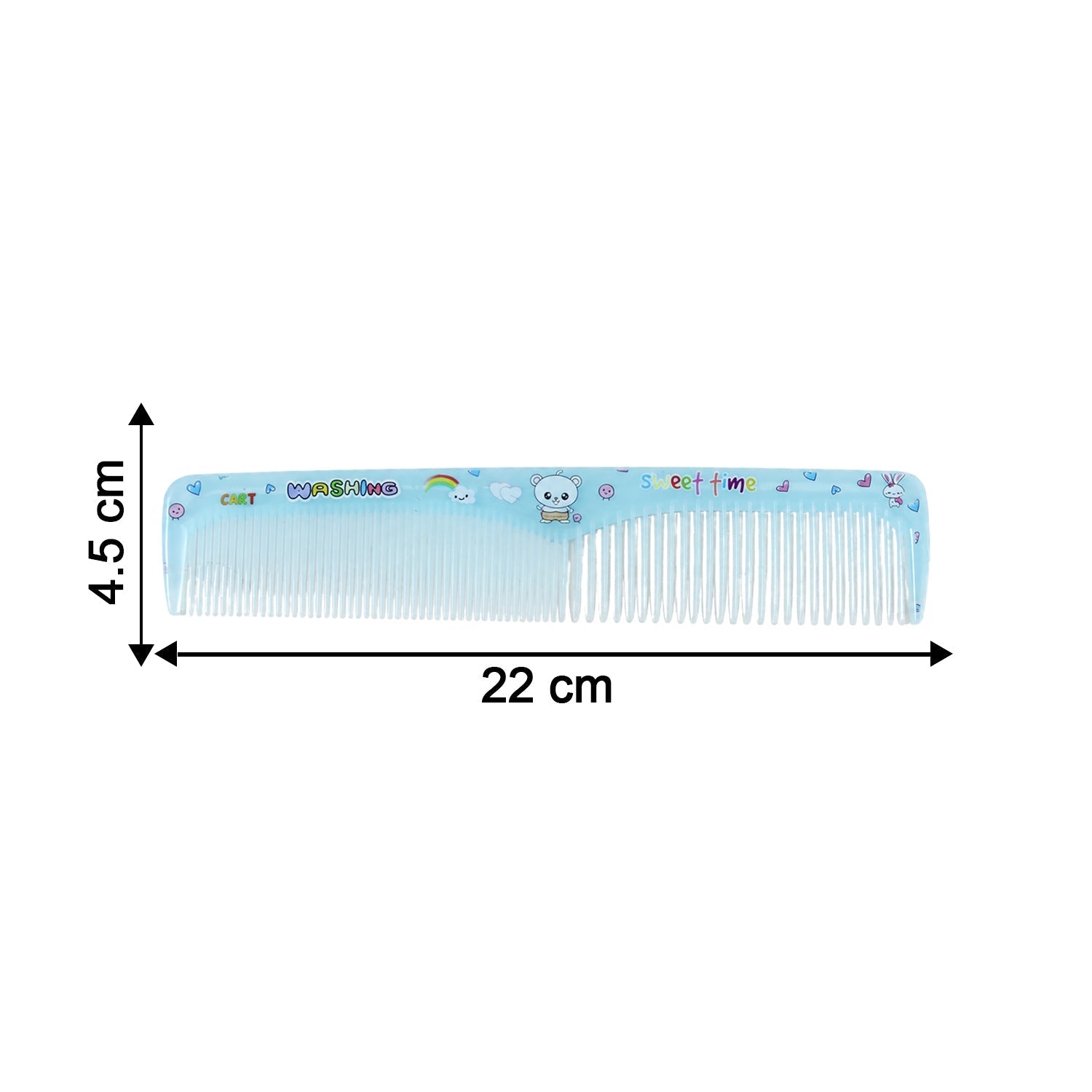 Hair comb size guide for styling and detangling