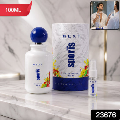 Sporty men's fragrance spray pack with refreshing scent