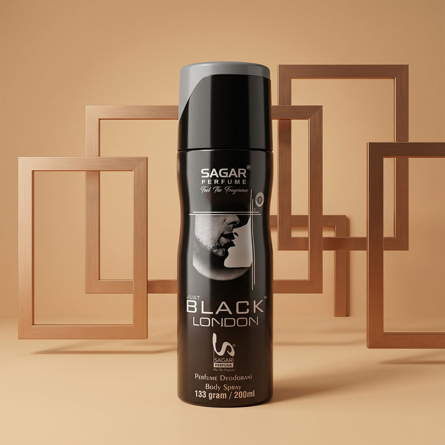 Perfume deodorant spray with long-lasting masculine scent