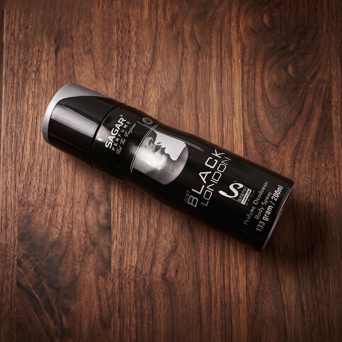 Detailed shot of men's body spray can