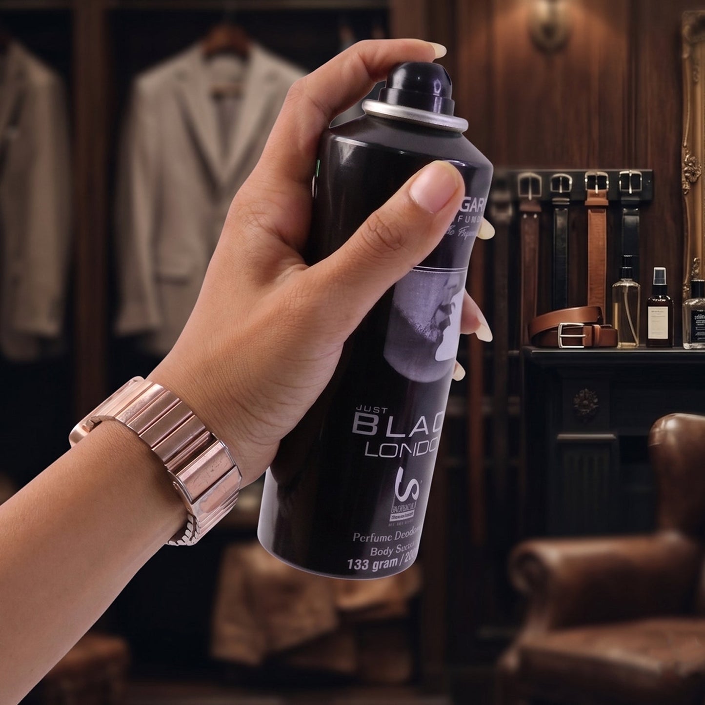 Daily use men's body spray for fresh scent