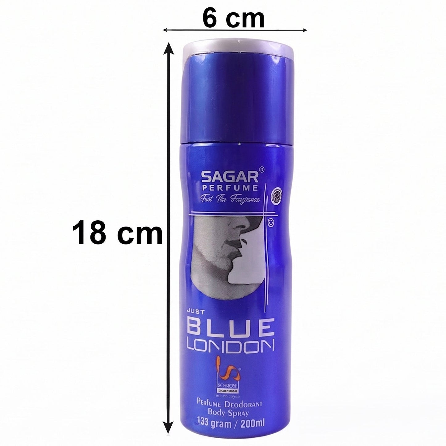 200ml size men's body spray can for daily use