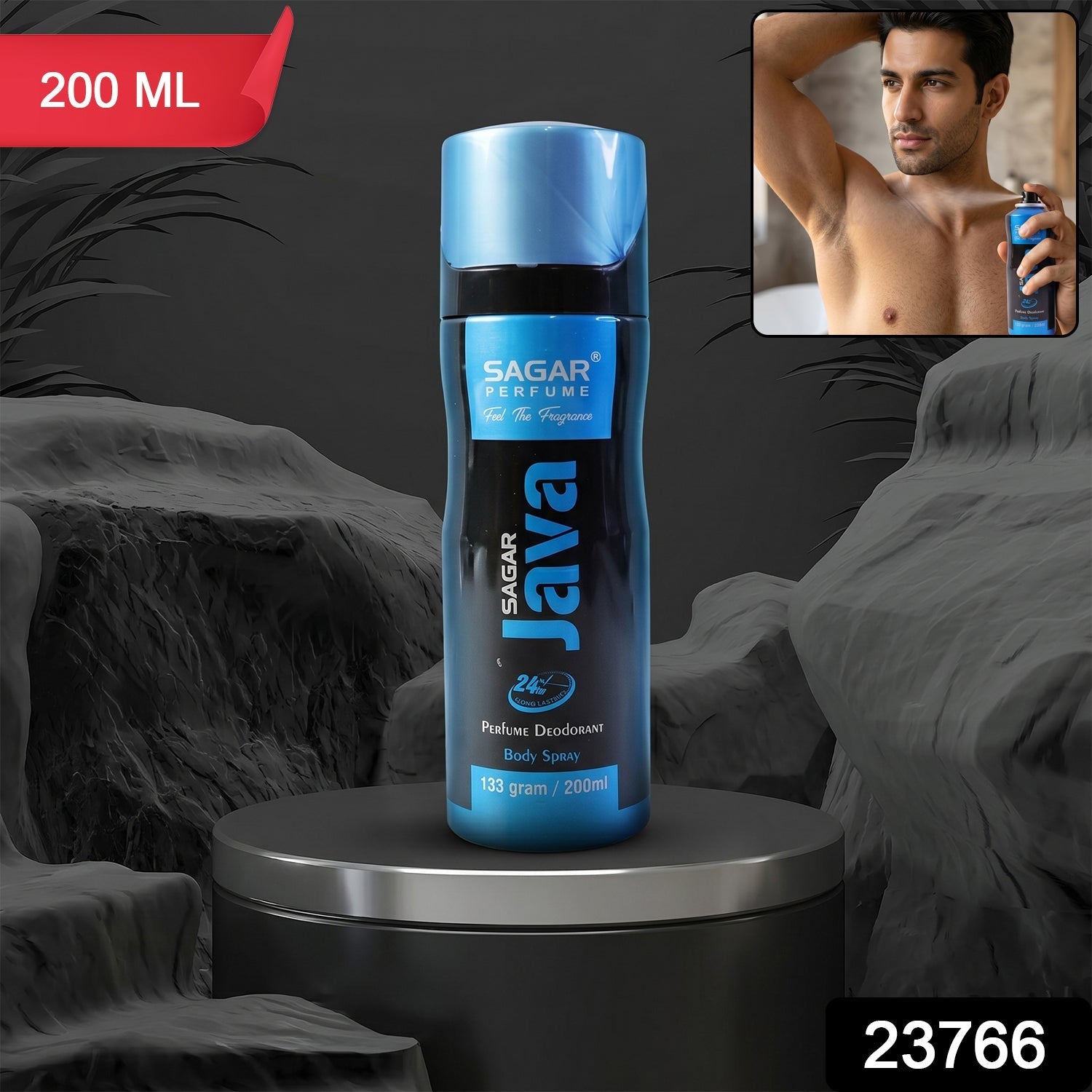 Java body spray pack with masculine fragrance