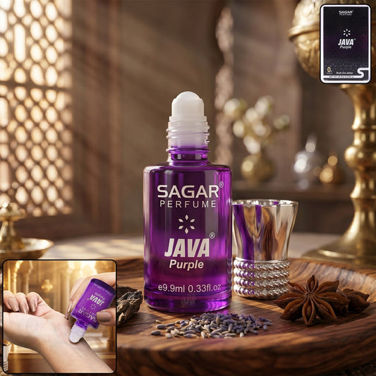 Java Purple roll on attar perfume oil in 9.9 ml bottle for men and women