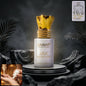 Java Positive Vibes roll on attar oil in elegant white and gold bottle
