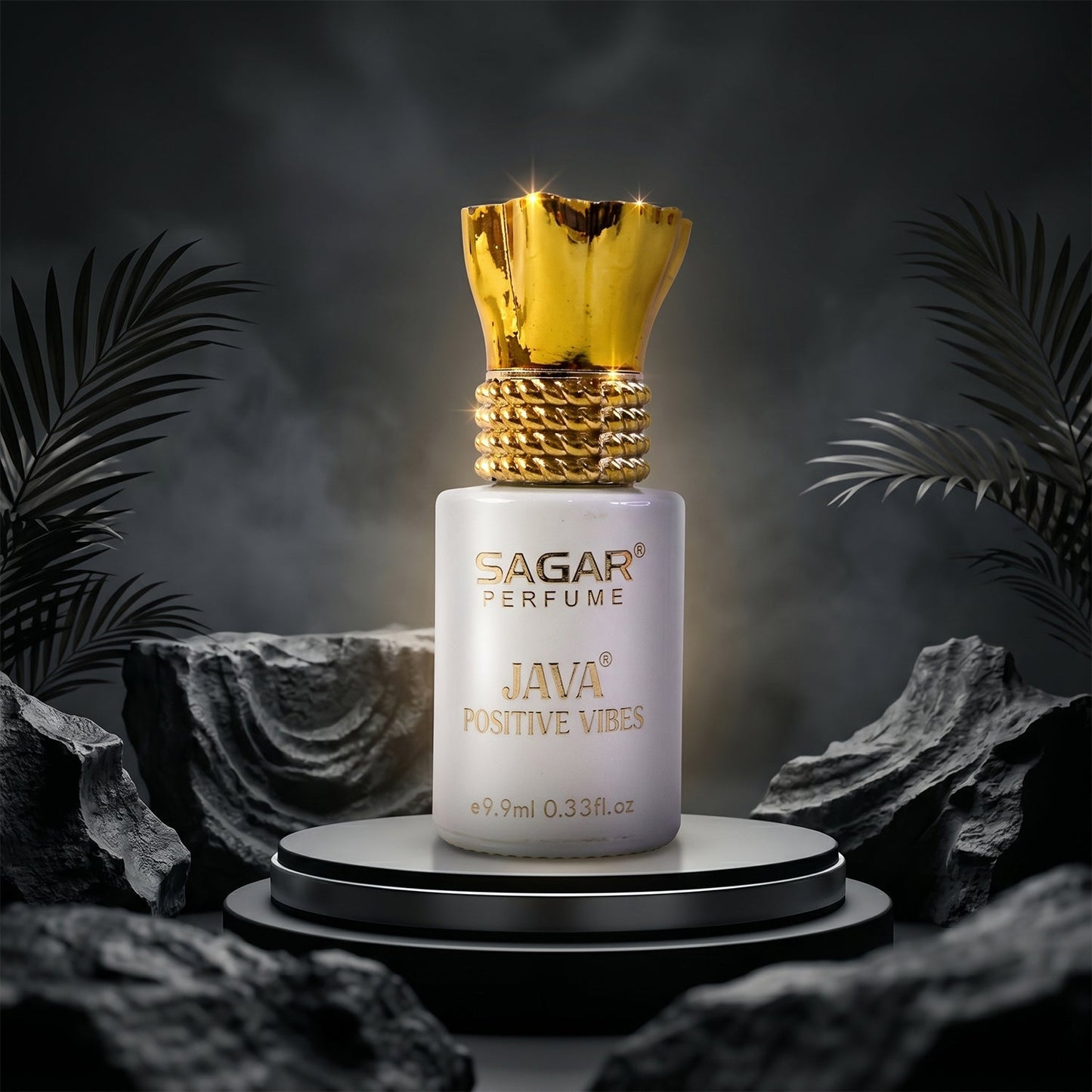 Roll on attar perfume detail with elegant packaging