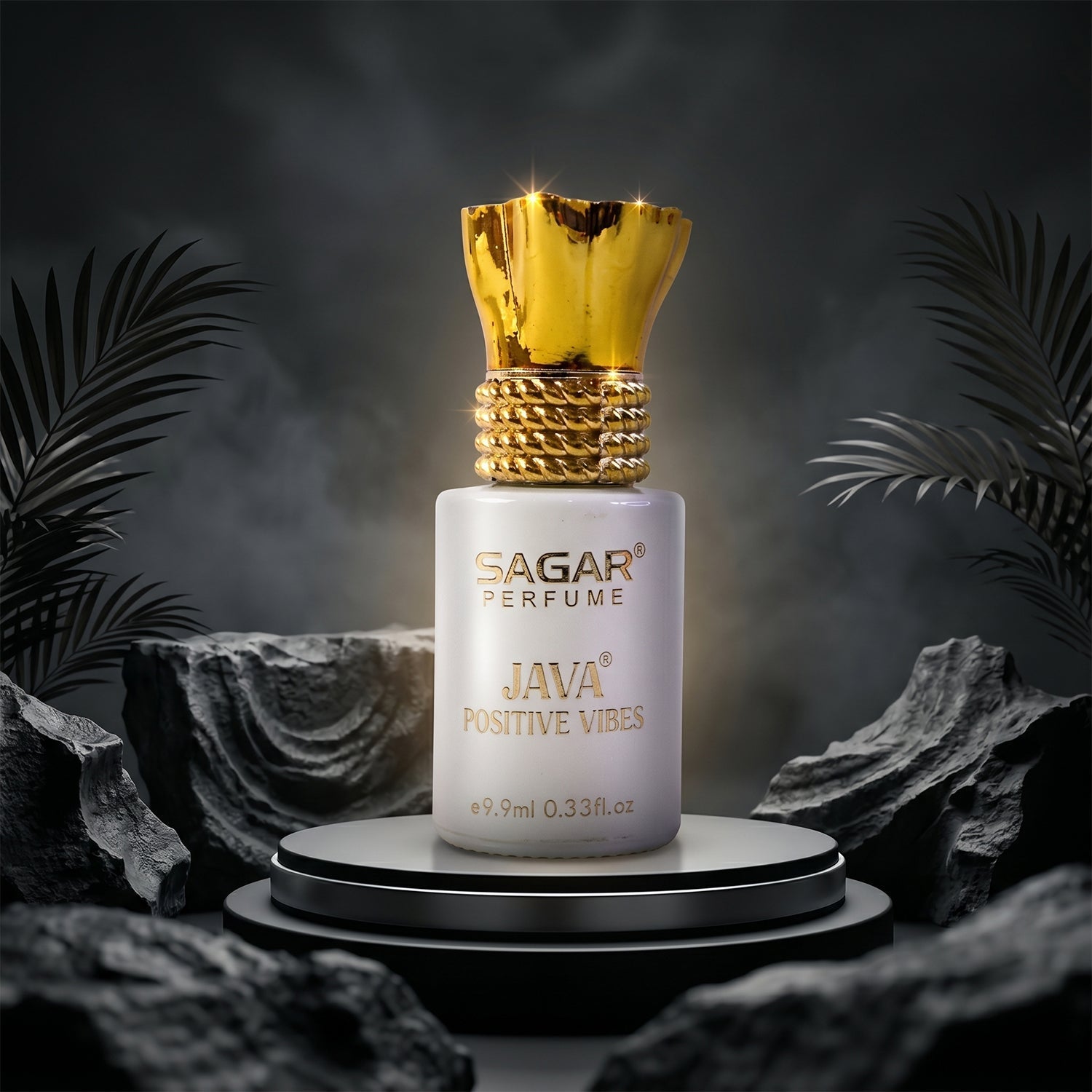 Roll on attar perfume detail with elegant packaging