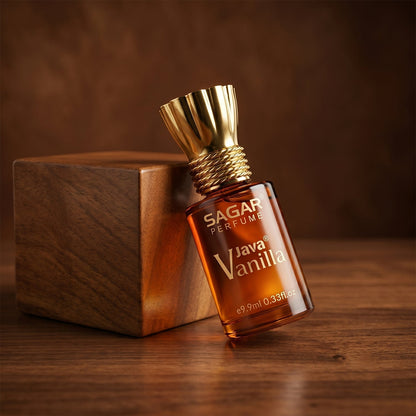 Roll on attar perfume detail in sleek bottle