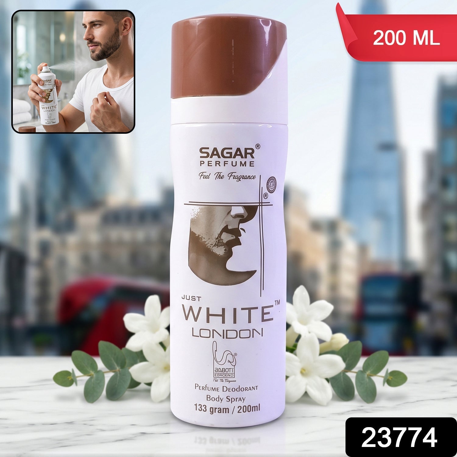 White London body spray pack for men