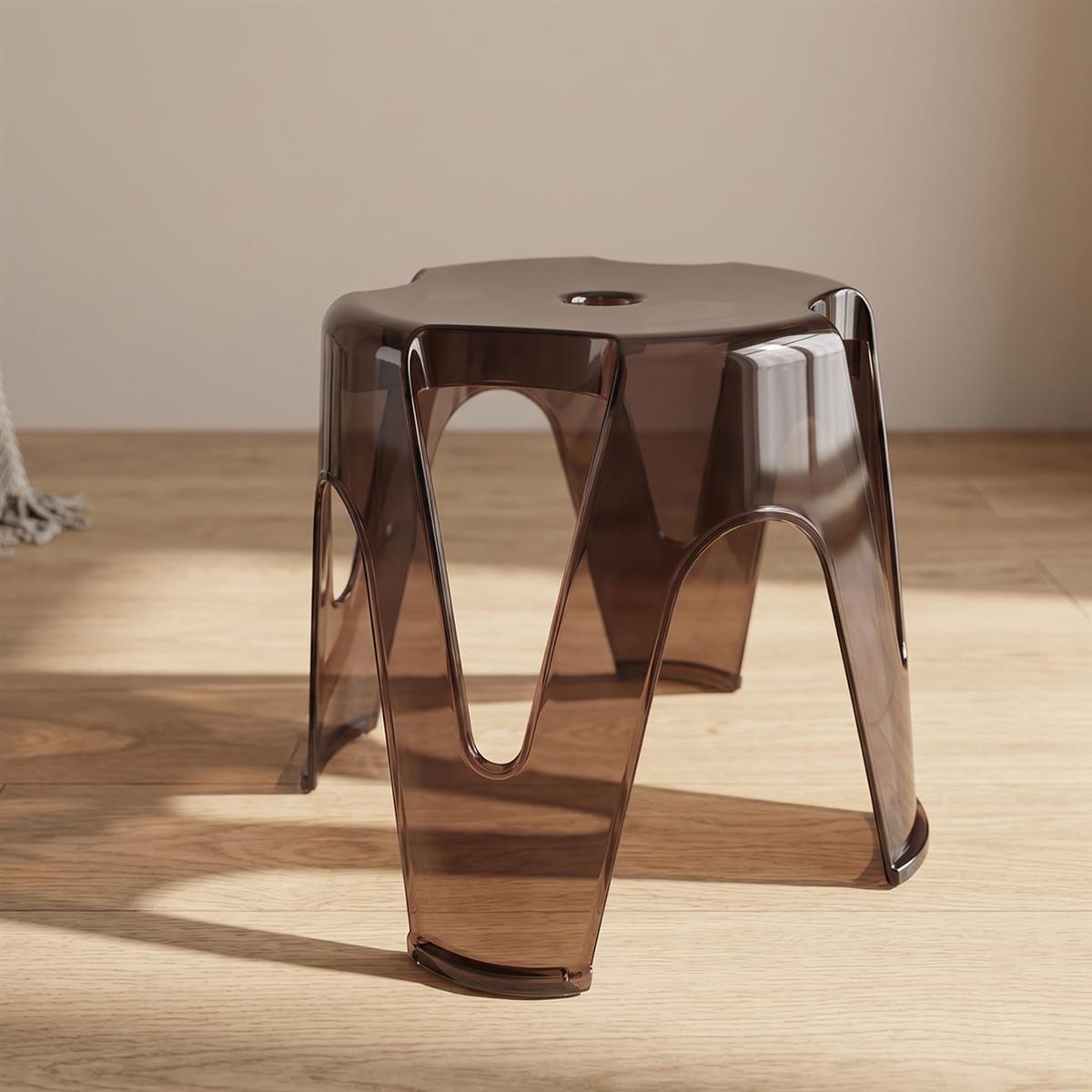 Durable plastic stool for seating and utility use