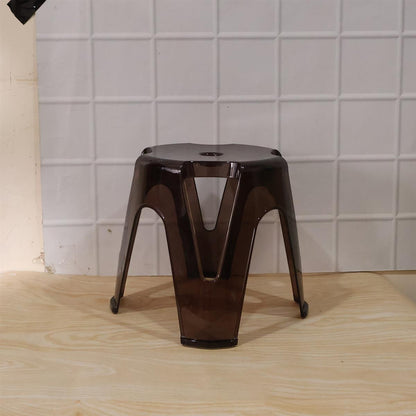 Packaged plastic sitting stool ready for shipment