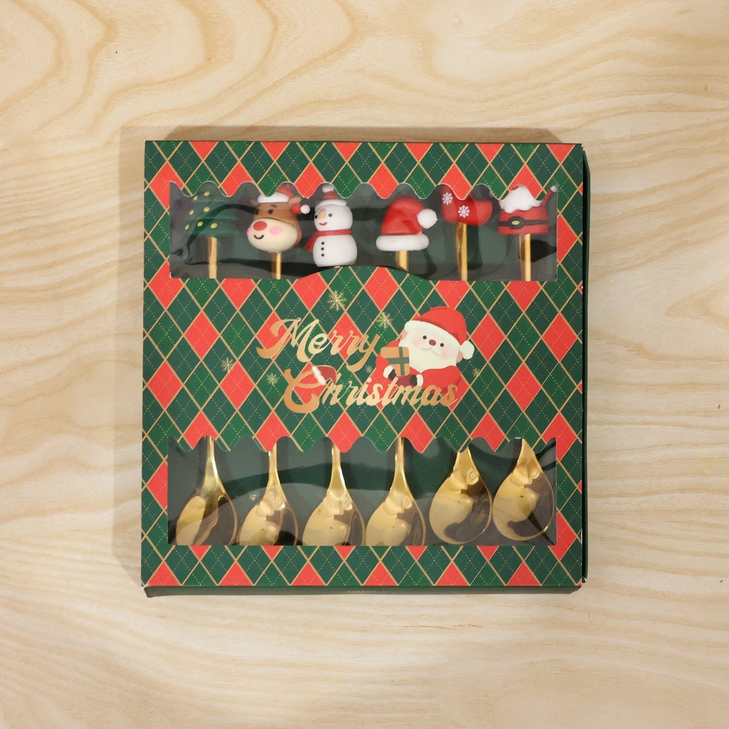 6pc golden spoon set in gift box for gifting
