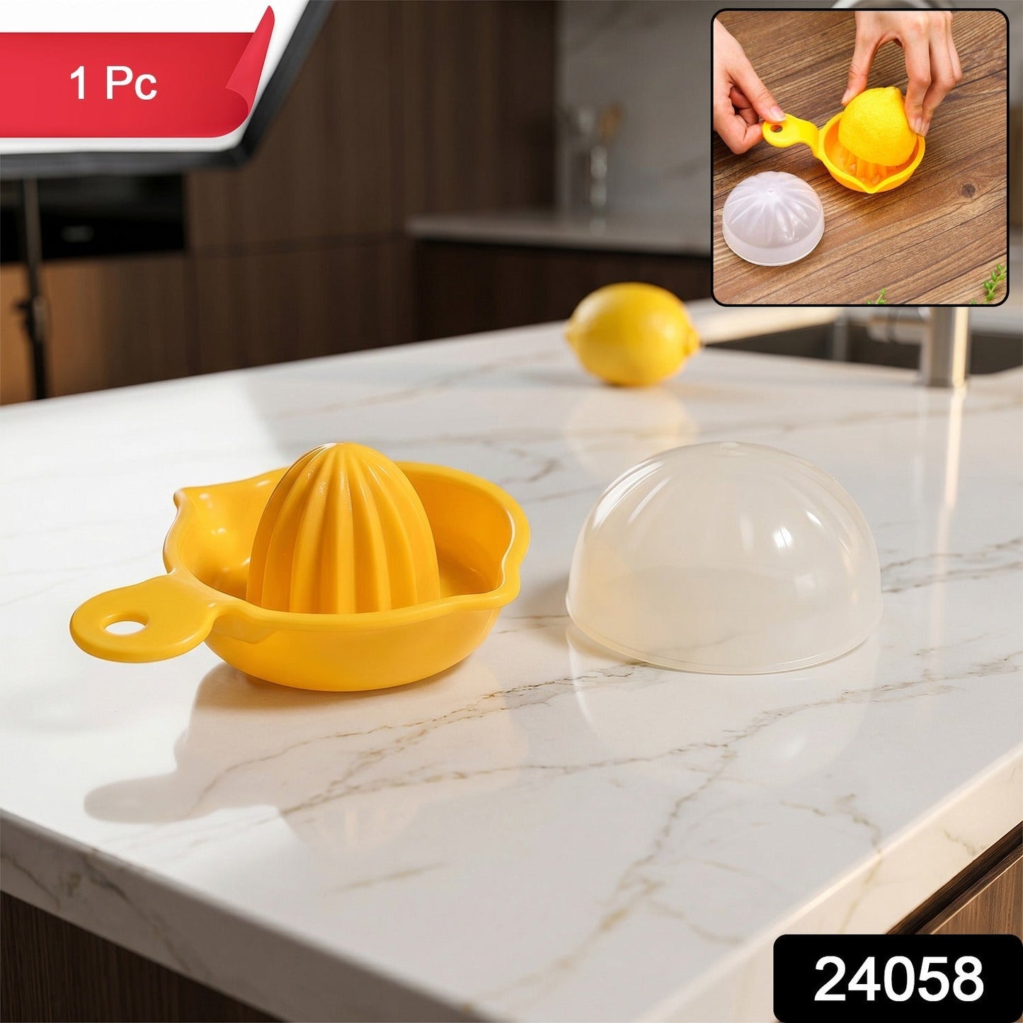 Manual citrus juicer pack with ergonomic handles