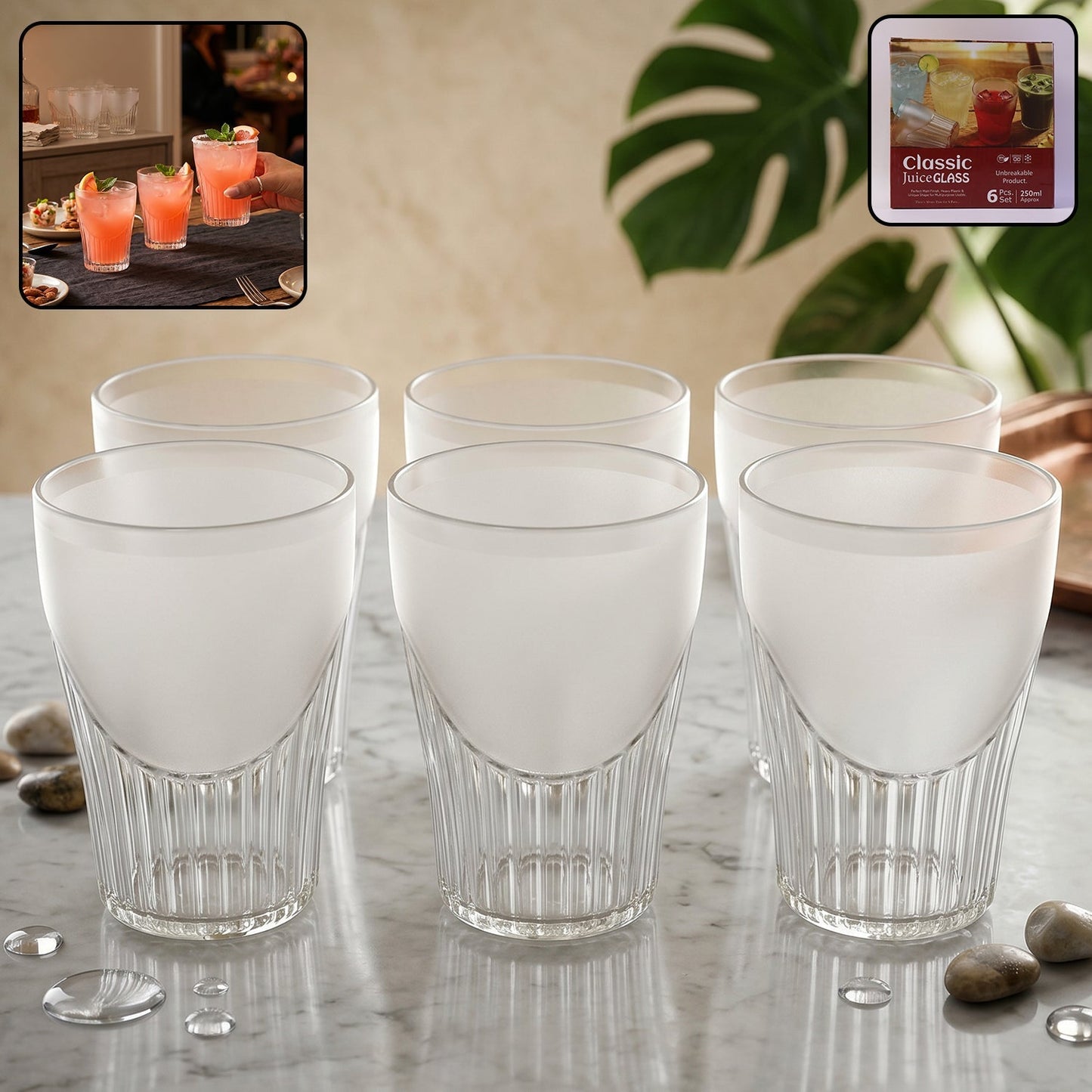 Durable and lightweight unbreakable plastic tumblers, ideal for outdoor and indoor use