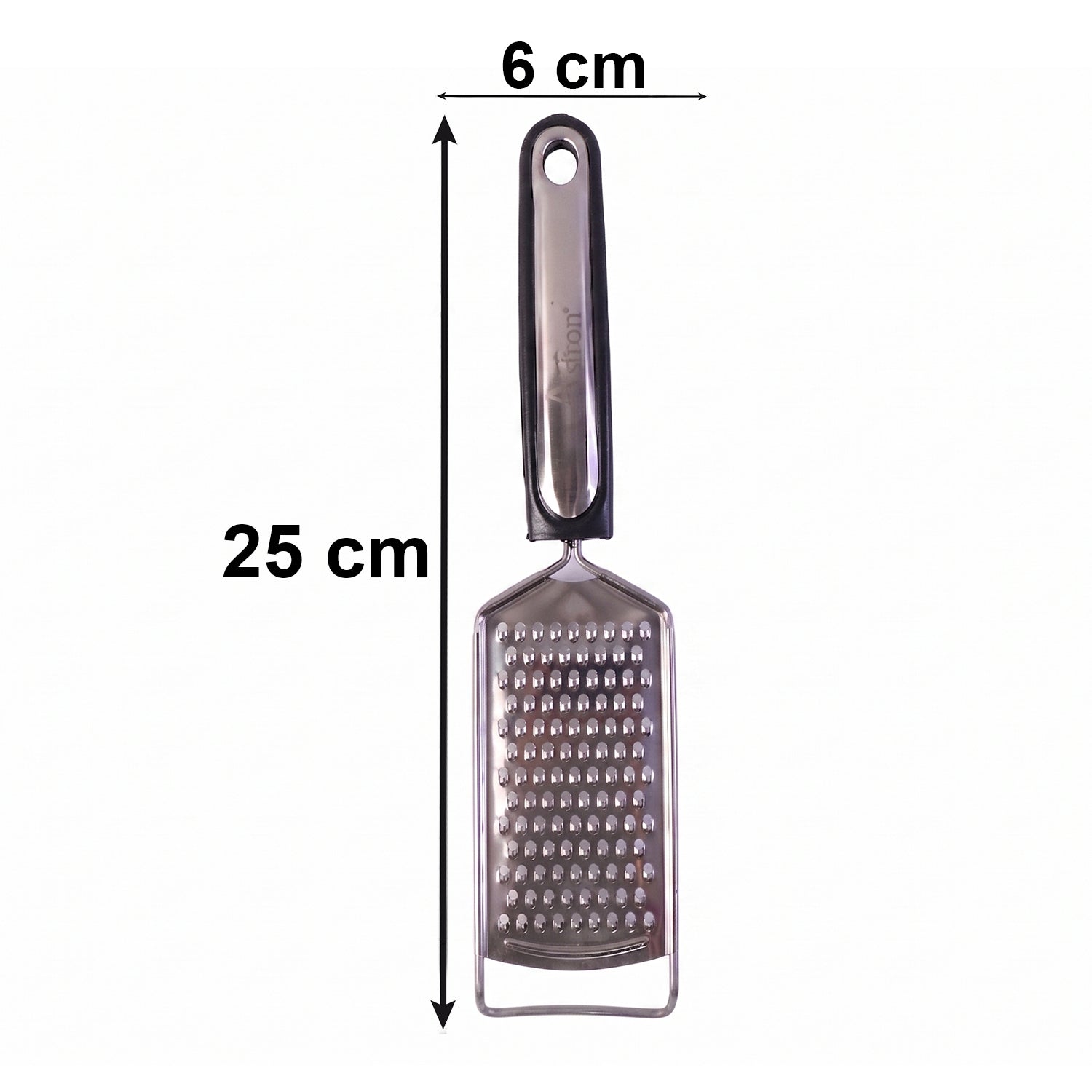 Size guide for stainless steel cheese grater