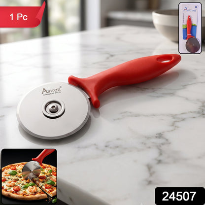 Pizza cutter wheel in packaging, ready to use