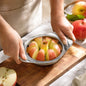 Stainless steel apple cutter in apple shape for easy slicing