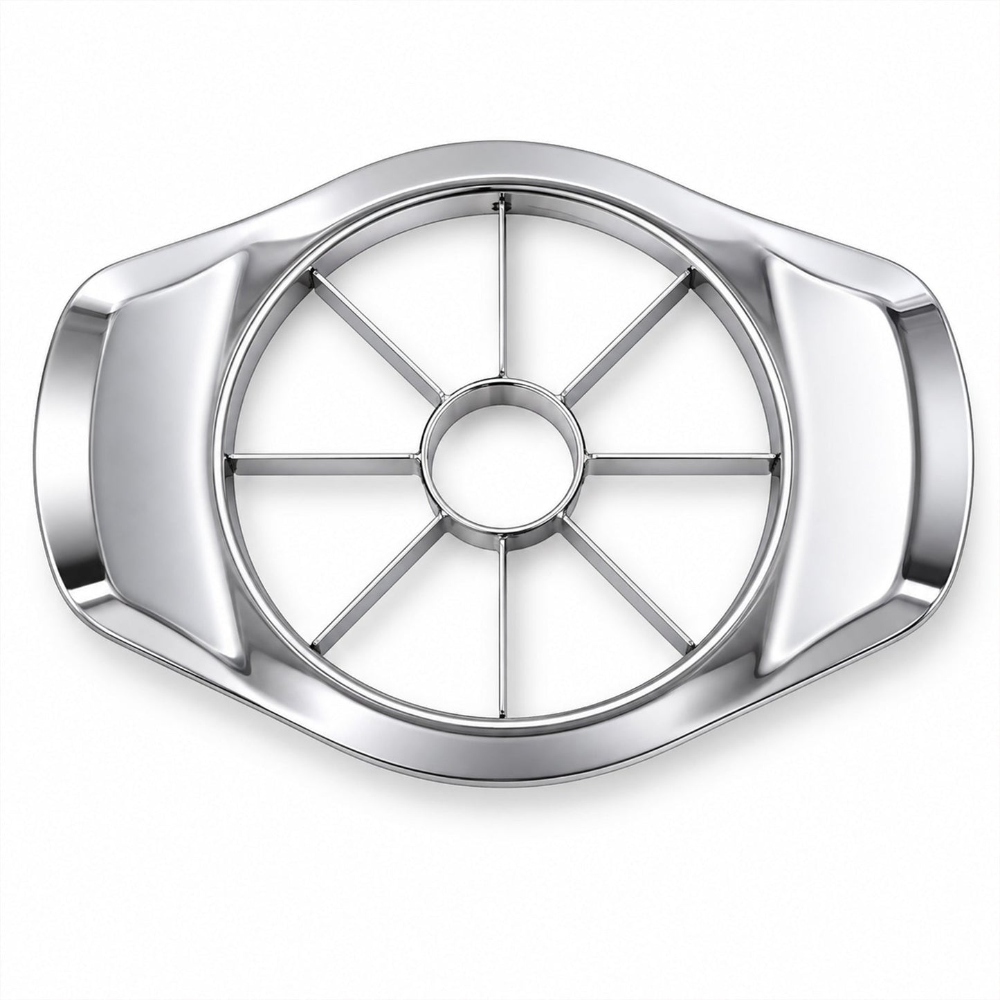 Apple cutter on white background showing compact design