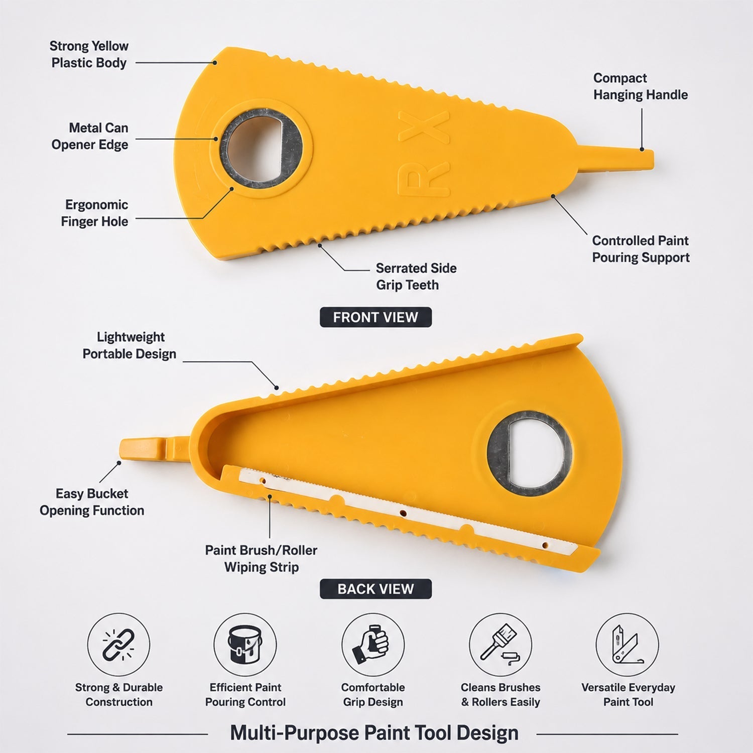 Design of the stainless steel can and bottle opener