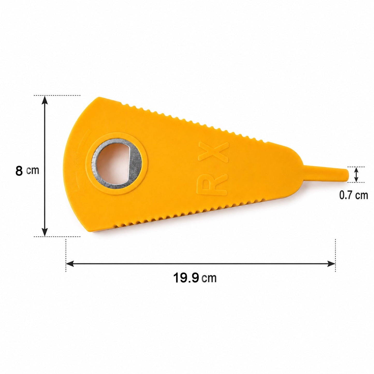 Size guide for stainless steel bottle opener