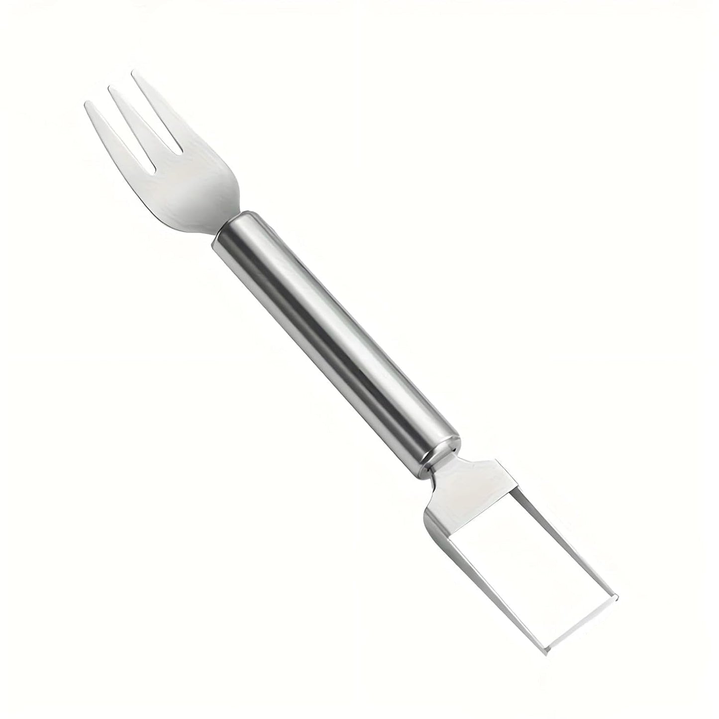 Detailed view of watermelon cutter and serving fork