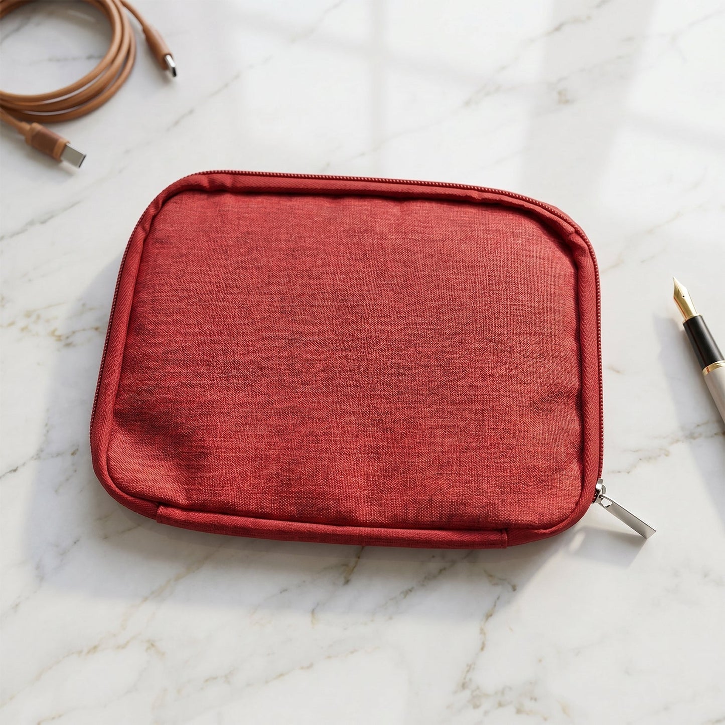 Compartments in cosmetic storage bag for travel and home