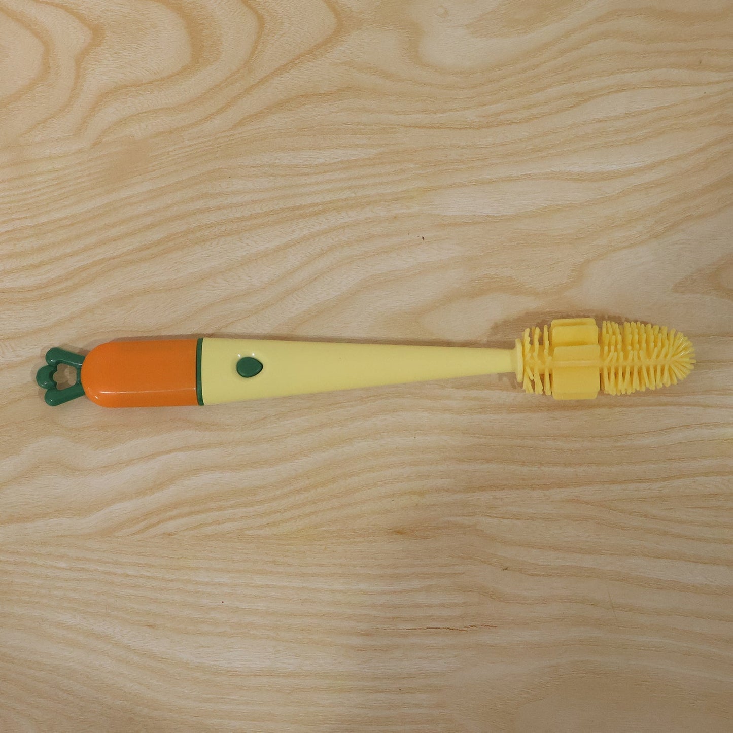 Packaged 3-in-1 bottle cleaning brush ready for use.