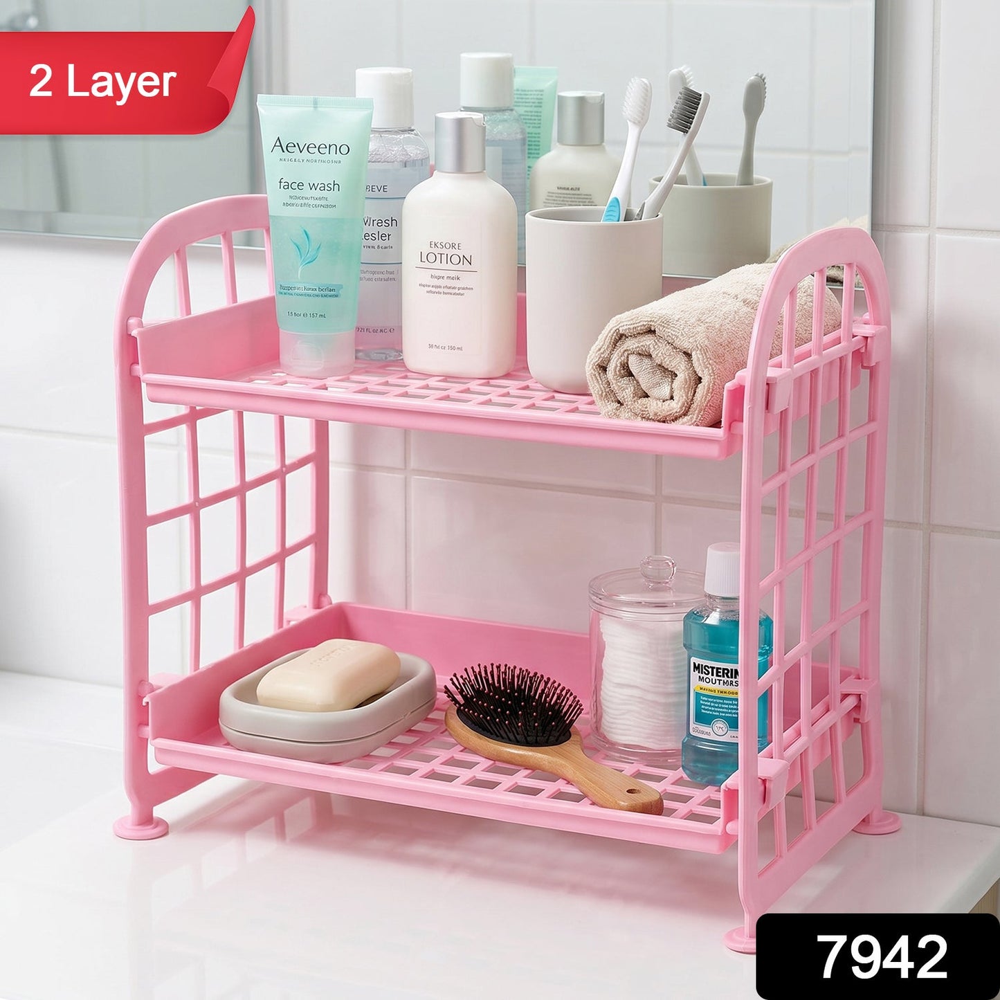 Plastic storage rack packaging for home organization