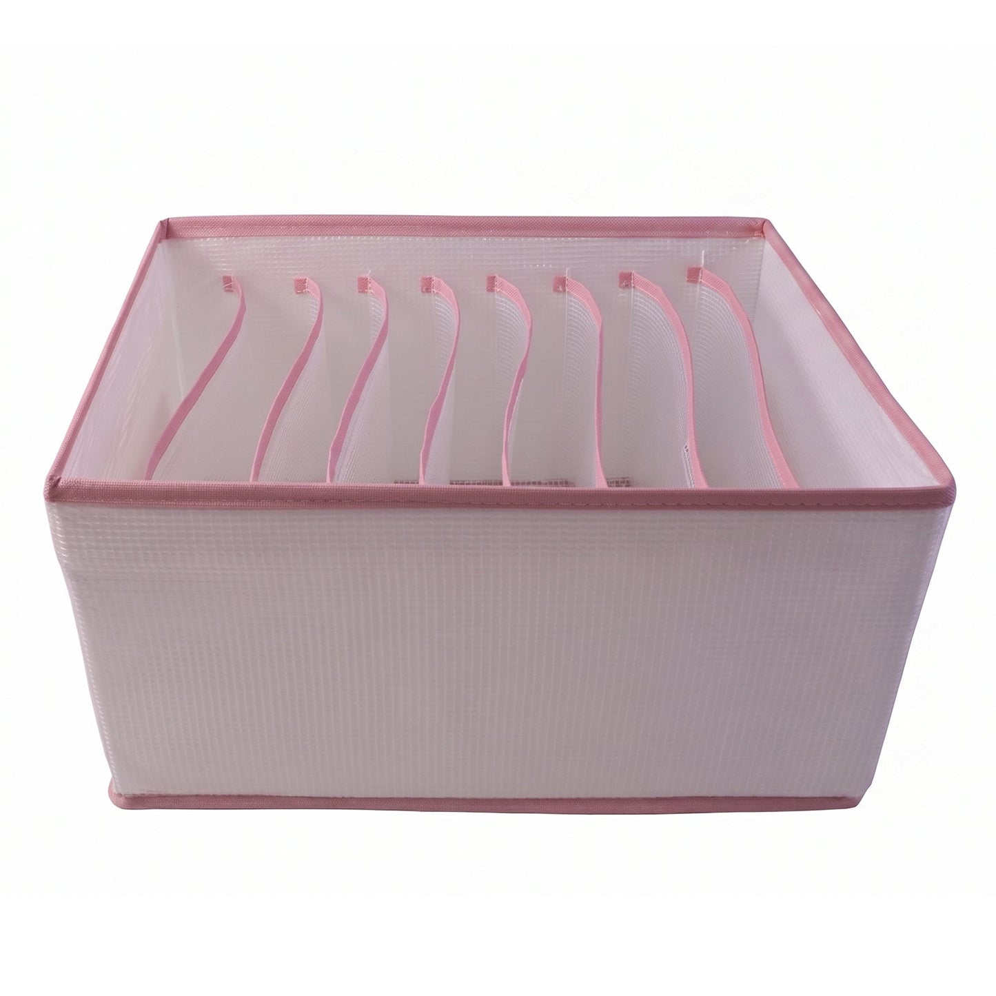 White background of 9 grid clothes storage box