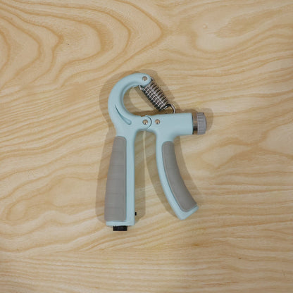 Close-up of non-slip grip on hand exerciser