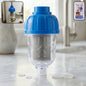 Multi-layer hard water shower filter designed for bathroom use