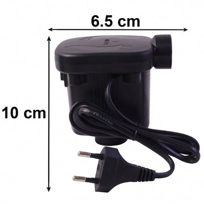 Size guide for electric air pump inflator