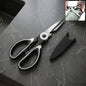 Multi-purpose 3 in 1 kitchen scissors with steel blades