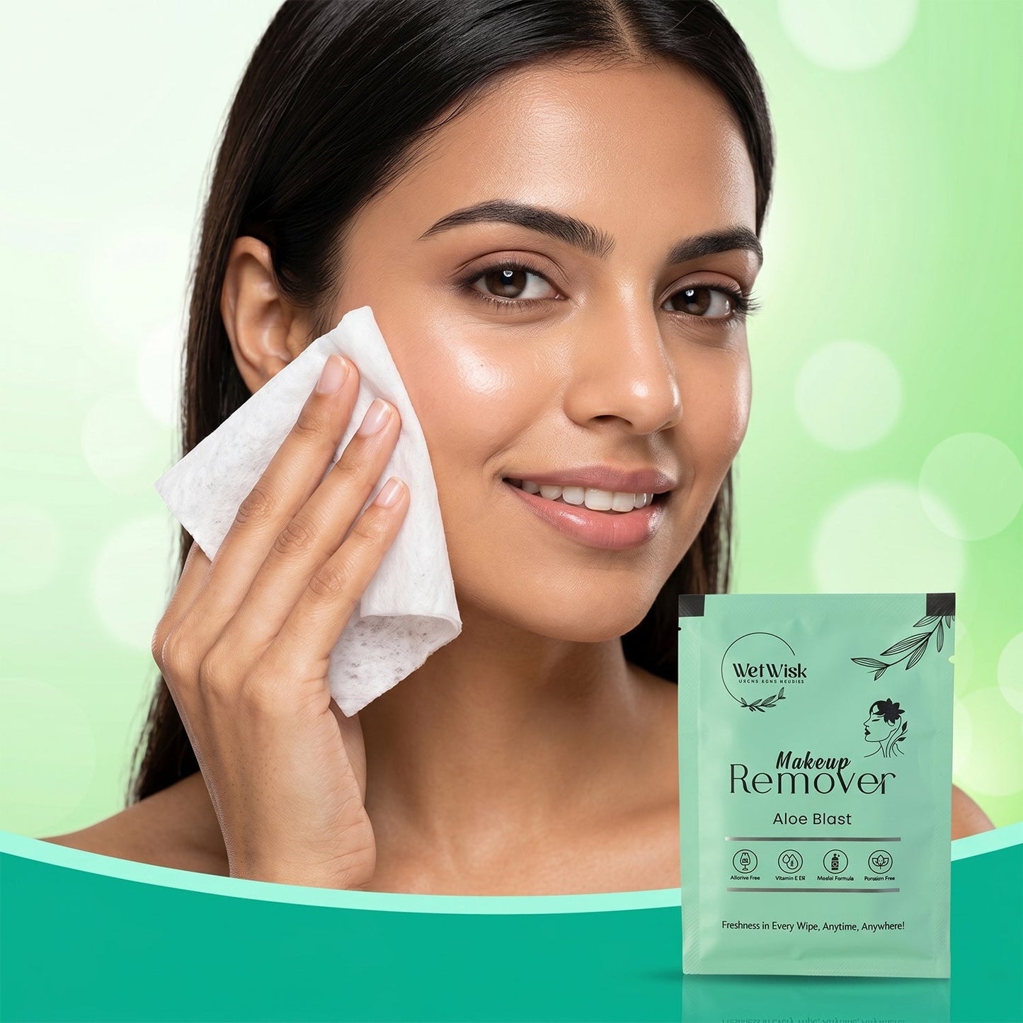 Soft wipe for daily makeup removal
