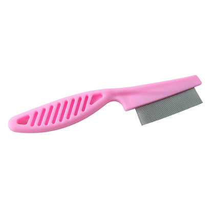 Pet hair removal comb with teeth for shedding