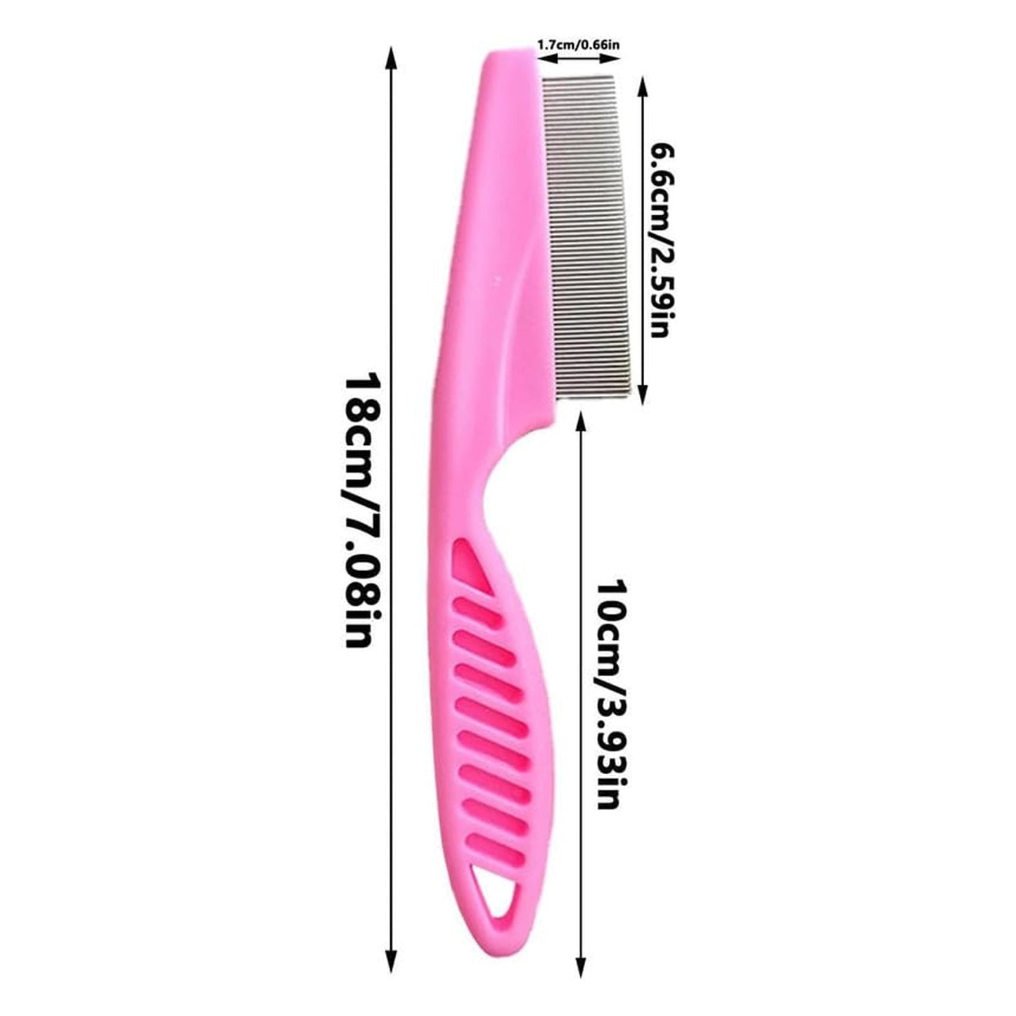 Dog grooming comb size comparison
