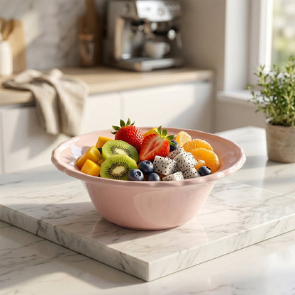 Plastic bowls suited for snacks and casual family meals