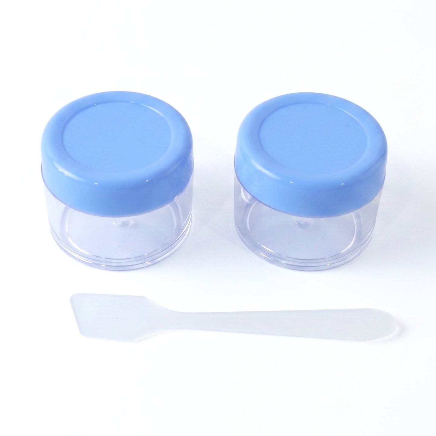 Travel-sized cosmetic jars for on-the-go skincare