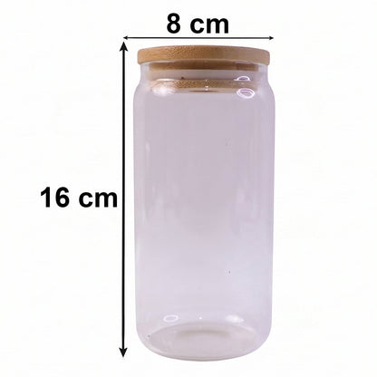 Size guide for glass storage jars for kitchen use