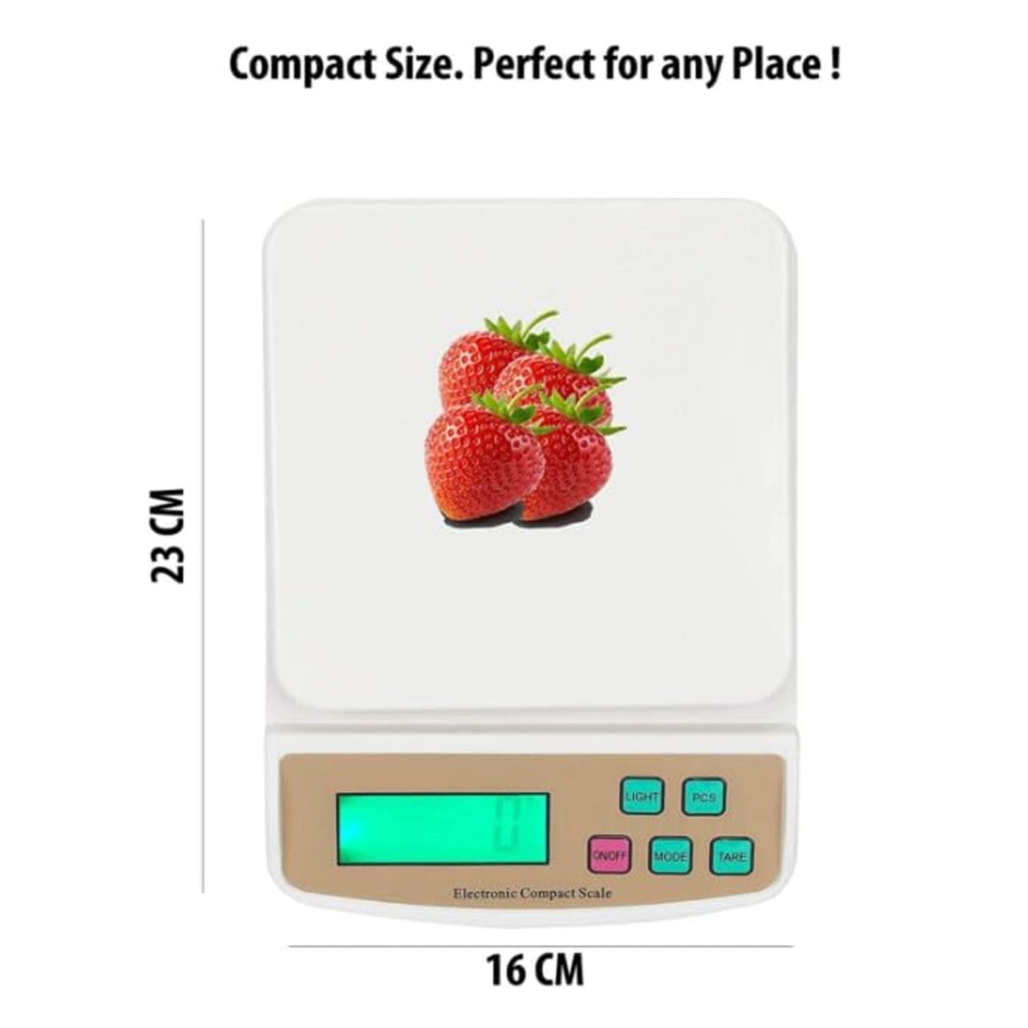 Kitchen scale dimensions size view