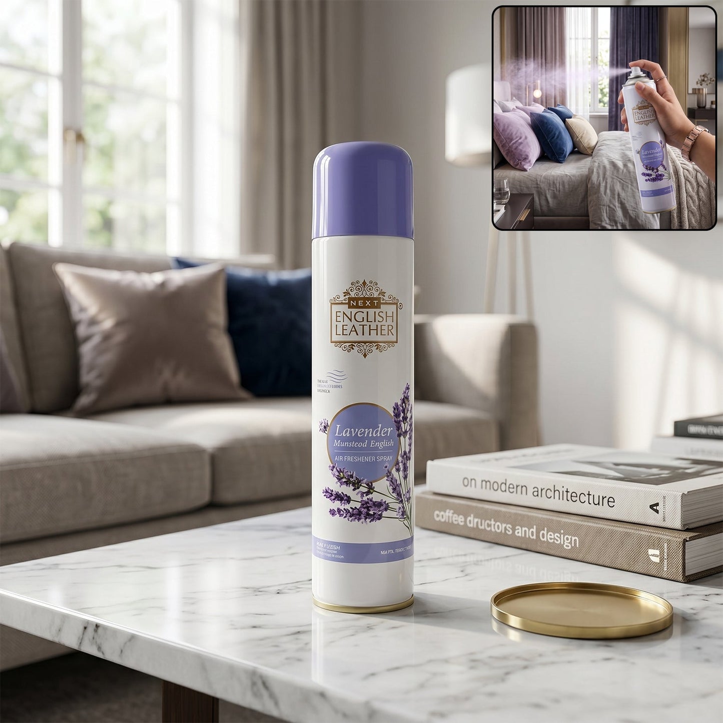 Elegant lavender air freshener can design