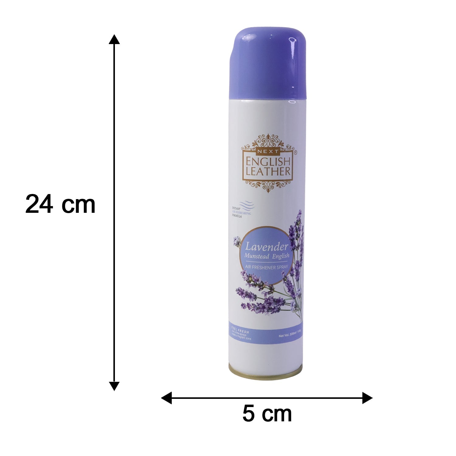 Lavender freshener spray size 220ml easily fits in any space