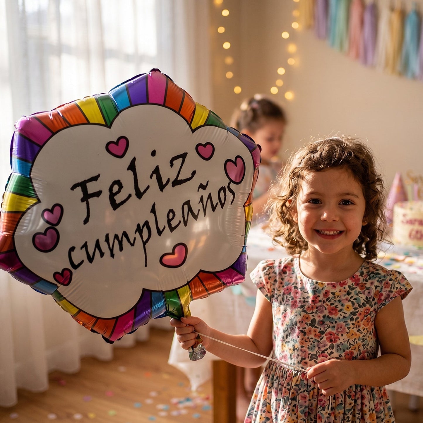 Colorful foil balloon for birthday party decoration